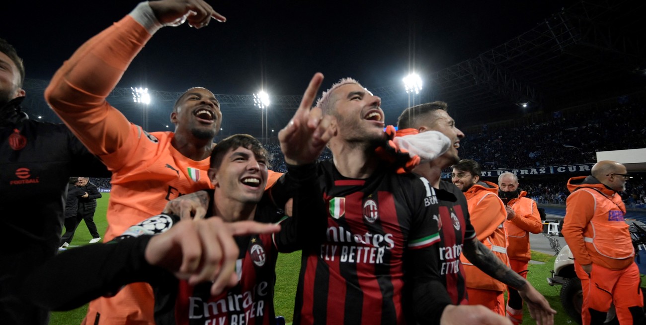Milan dio el batacazo: empató con Napoli y avanzó a semifinales de la Champions League