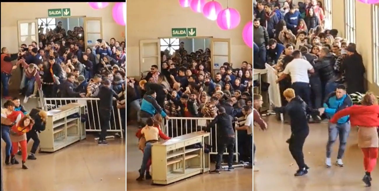 Video: piñas, vallas y corridas en la Facultad de Derecho de Buenos Aires por una asamblea