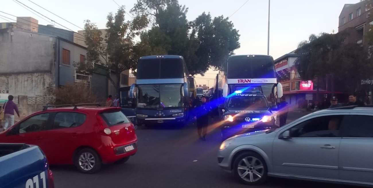 Incidentes luego del partido por Copa Argentina que se jugó en Unión