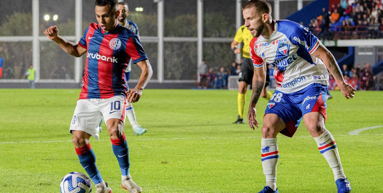 San Lorenzo no pudo con Fortaleza y cayó en el descuento