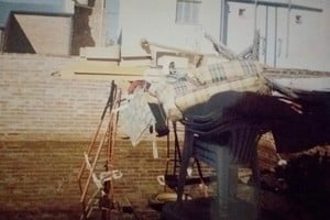 La memoria es reflexión. Registros personales de la inundación fluvial de 2003. Gentileza de las familias Mattei y Fleitas. Crédito: Archivo El Litoral