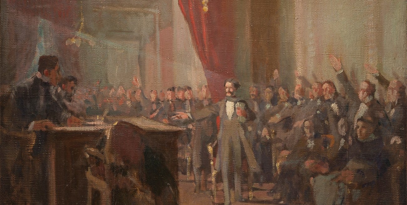 "Los Constituyentes del 53. En la sesión nocturna del 20 de abril"