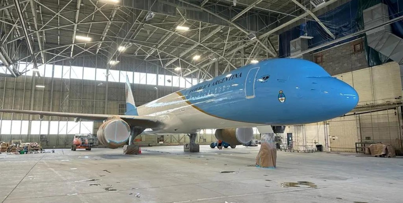 Así luce el nuevo avión presidencial de Argentina por fuera