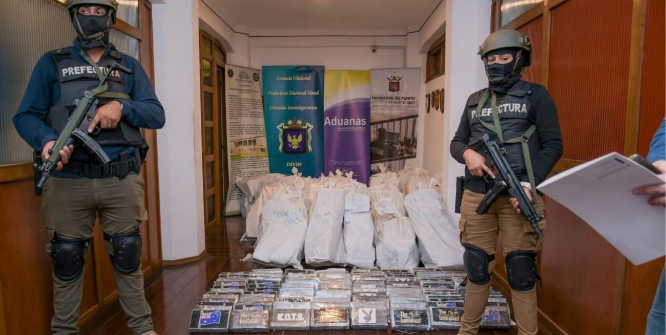 Una tonelada y media de cocaína fue incautada en el puerto de Montevideo 