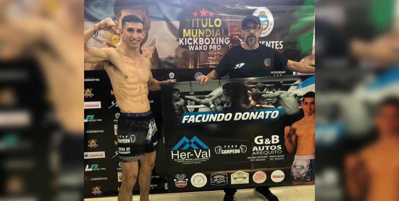 Un santafesino ganó una pelea internacional de Kick Boxing en Corrientes