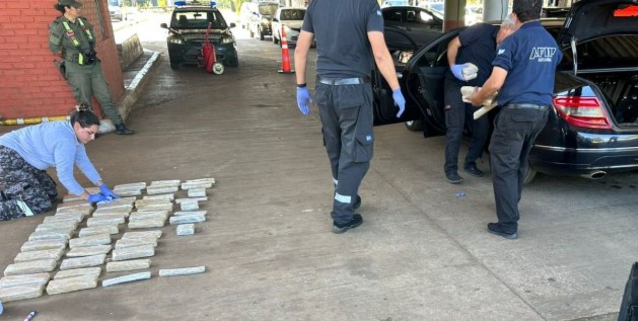 Incautaron una carga de marihuana valuada en $33 millones en la Triple Frontera