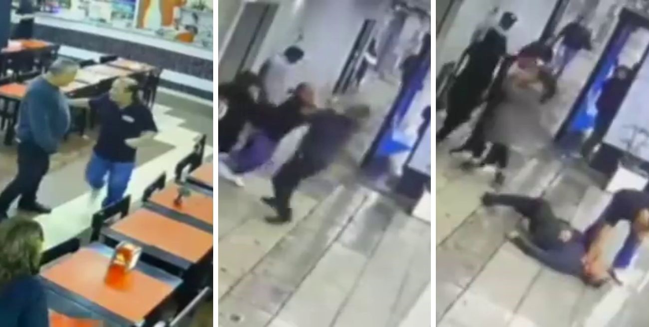 Relato salvaje: en un confuso hecho noquearon a un hombre que pidió ir al baño en un comedor