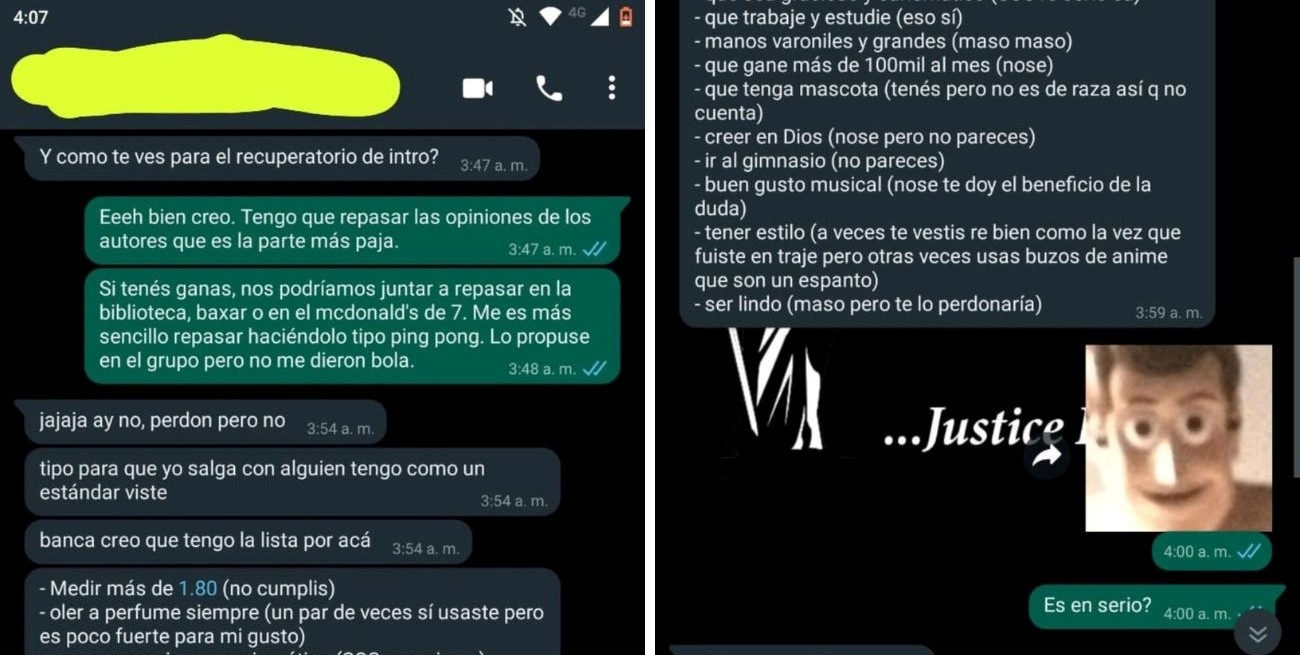 Es viral: él la invitó a estudiar y ella le dio "una lista" de razones para rechazarlo