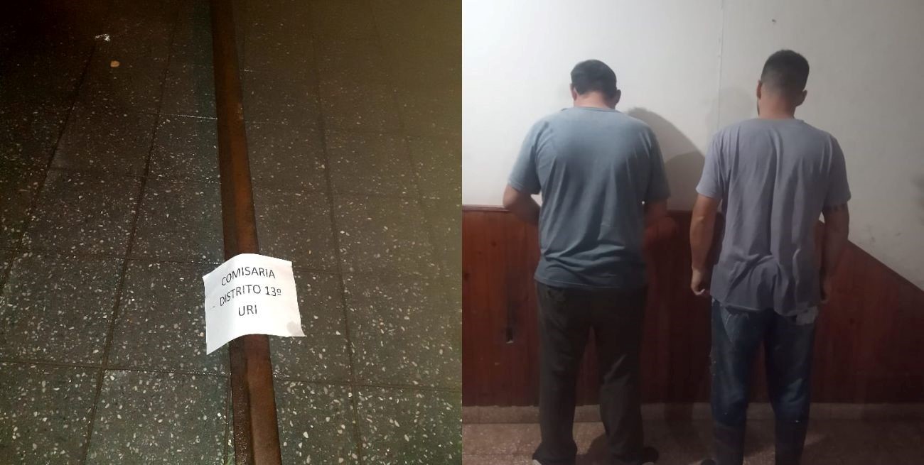 Increíble: se llevaban un riel y terminaron en la comisaría