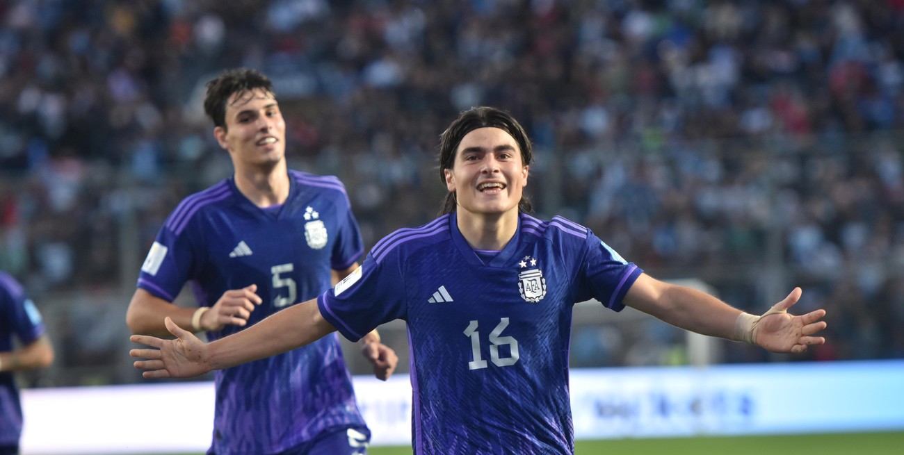 Video: el golazo de Luka Romero para el 3 a 0 parcial de Argentina ante Nueva Zelanda