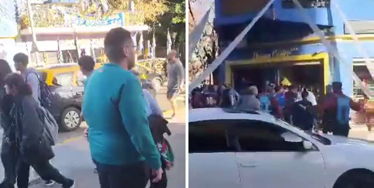 Hinchas de Boca se pelearon con simpatizantes de Colo Colo por una bandera