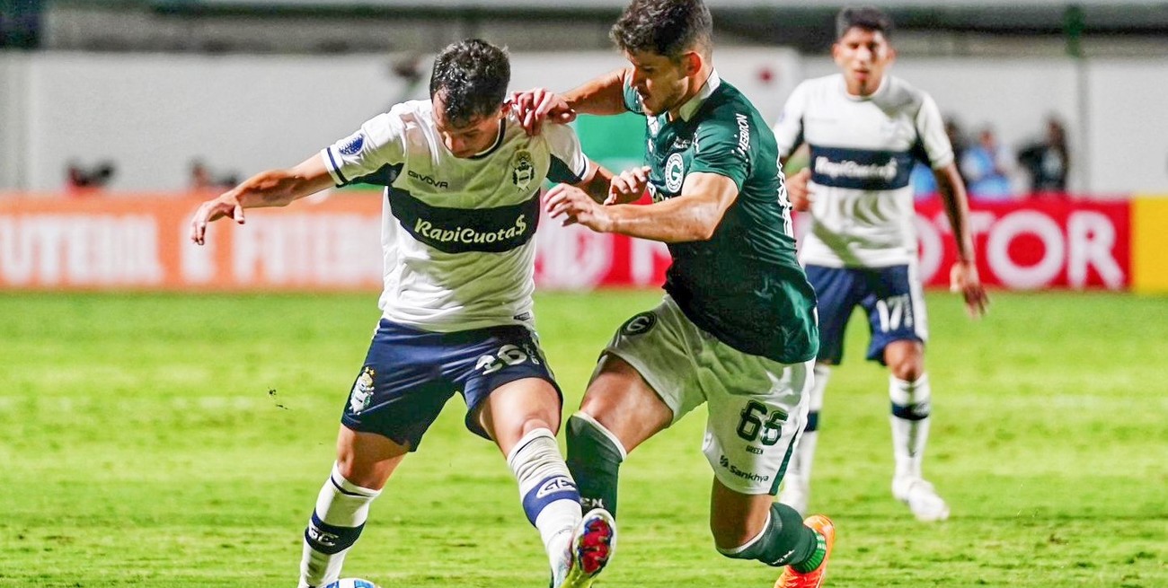 Gimnasia igualó con Goais en Brasil y quedó al borde de la eliminación de la Copa Sudamericana