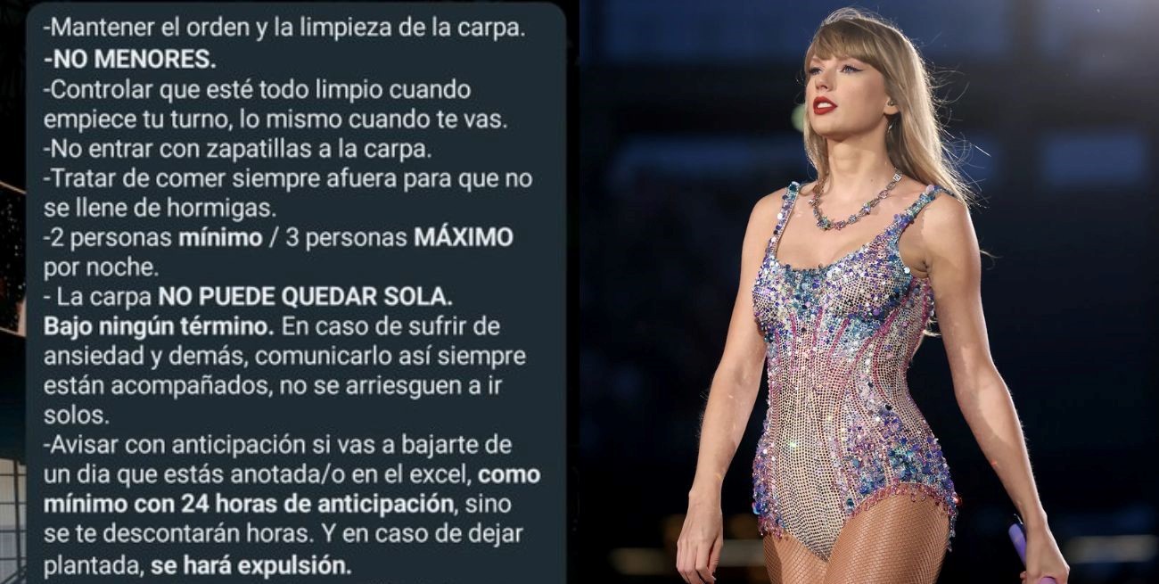 Los insólitos requisitos de las fanáticas de Taylor Swift para acampar en River