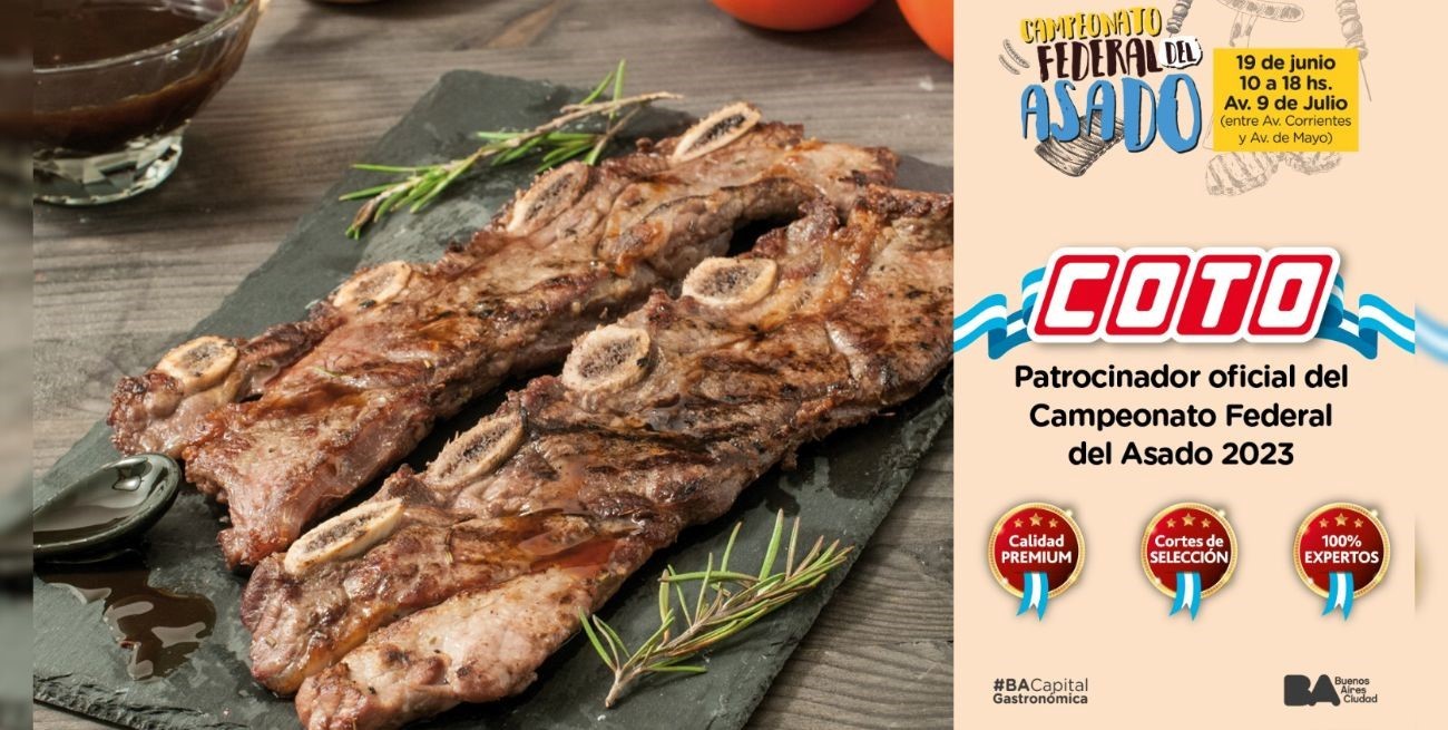 Coto, patrocinador oficial del asado argentino