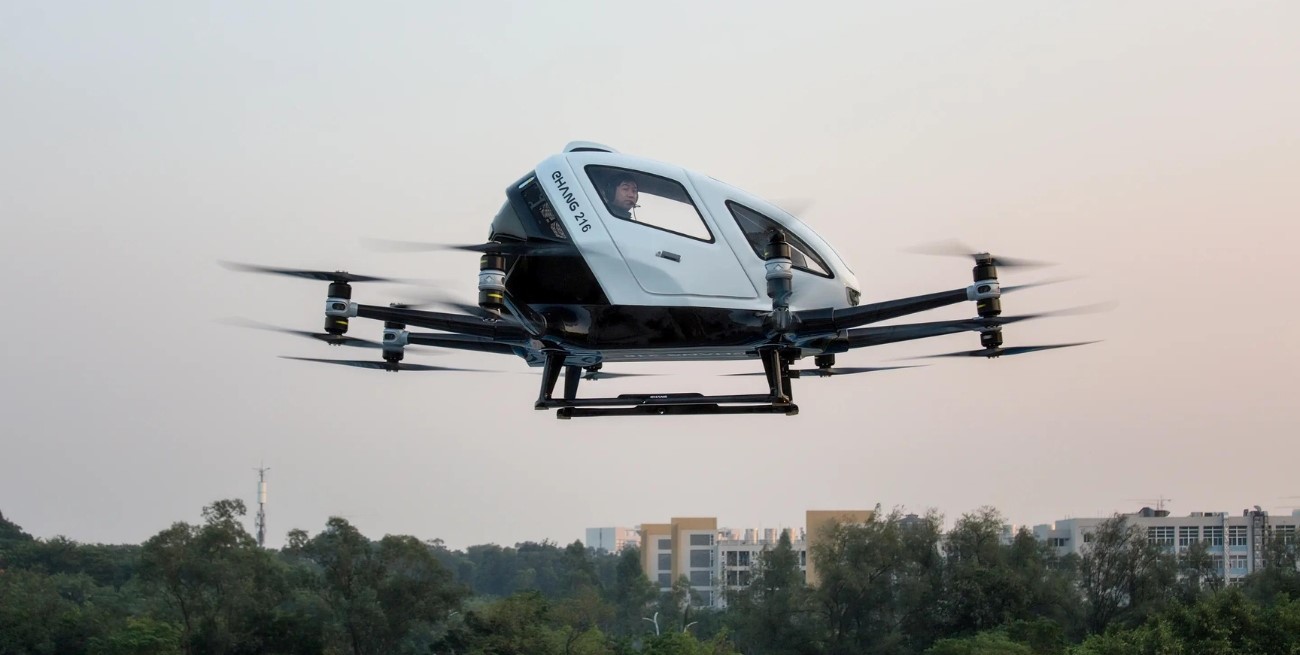 Ehang 216, el primer taxi volador autónomo que ya posee certificaciones en varios países