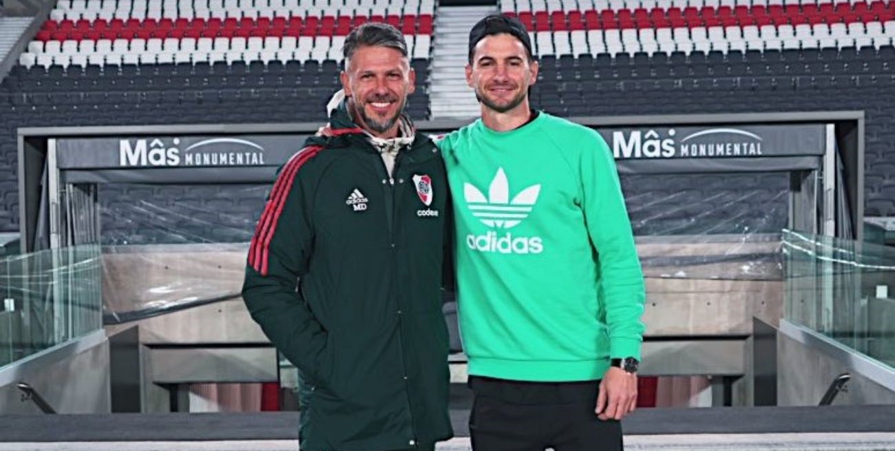 Lucas Alario está en Argentina y visitó el Monumental