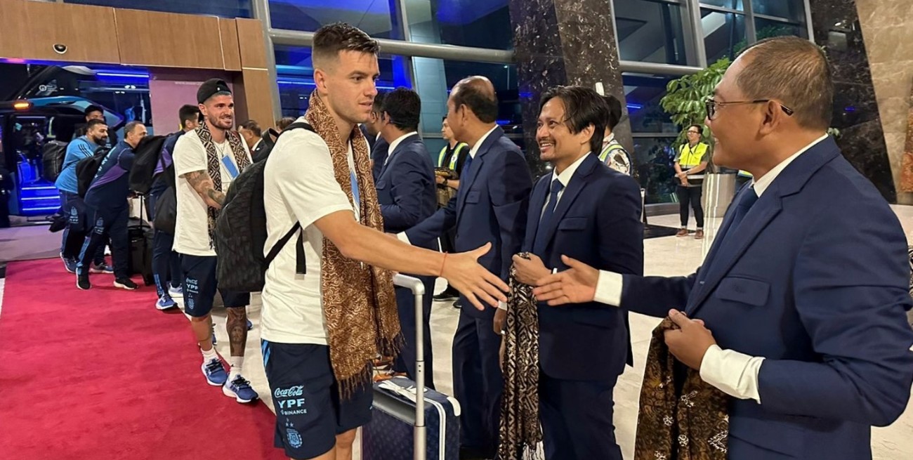 Argentina ya está en Indonesia para el segundo amistoso