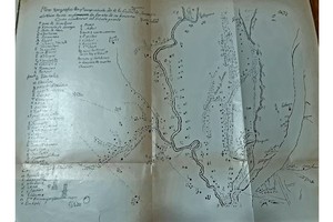 Antiguo plano de la ciudad de Santa Fe y el territorio inmediato hasta la línea de fortines de su frontera norte. Ver Manuel M. Cervera: "Historia de la ciudad y provincia de Santa Fe" (segunda edición, Tomo III).