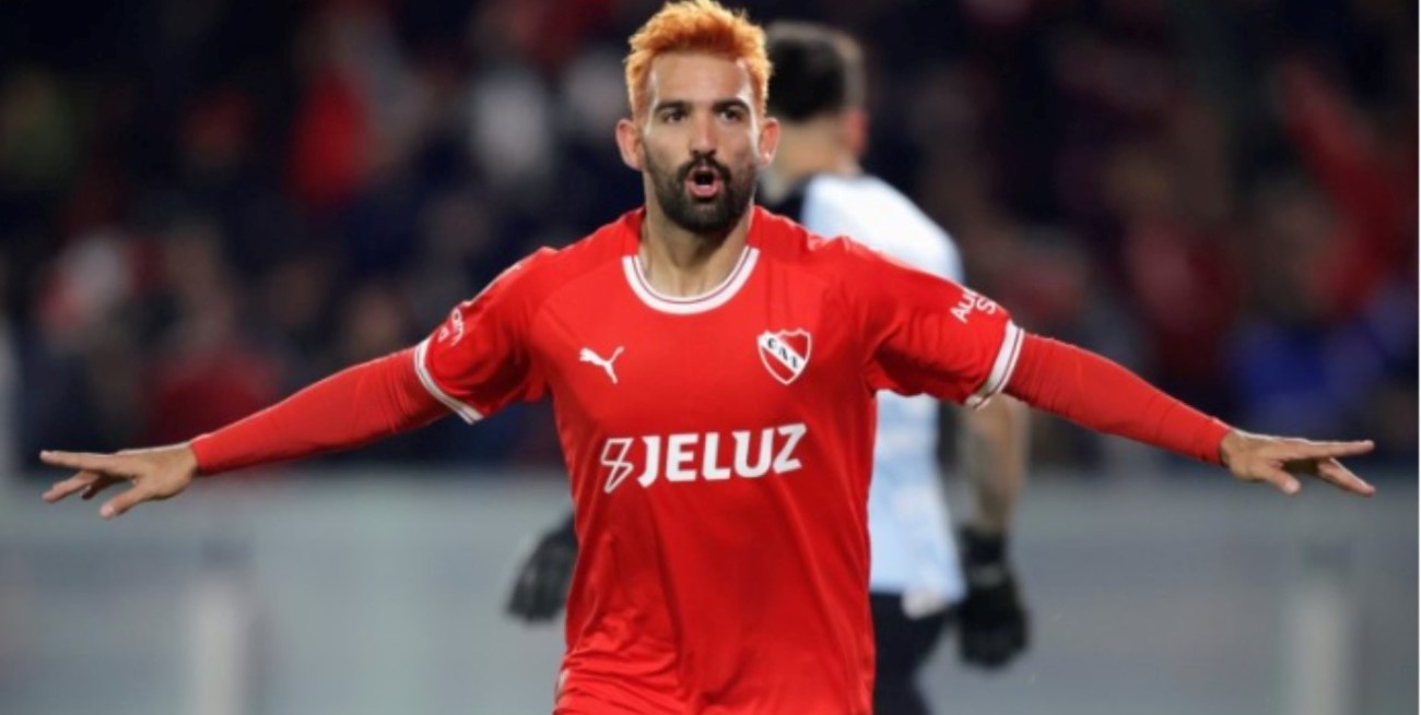 Cauteruccio no terminó el entrenamiento con Independiente y es duda para jugar con Unión