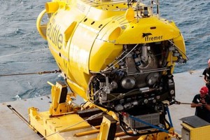 El "buque robot" Nautilus de Francia envió que participa de la búsqueda de Titán.