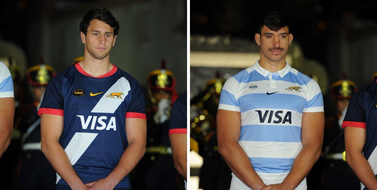 Los Pumas presentaron sus nuevas camisetas: una está inspirada en los Granaderos de San Martín