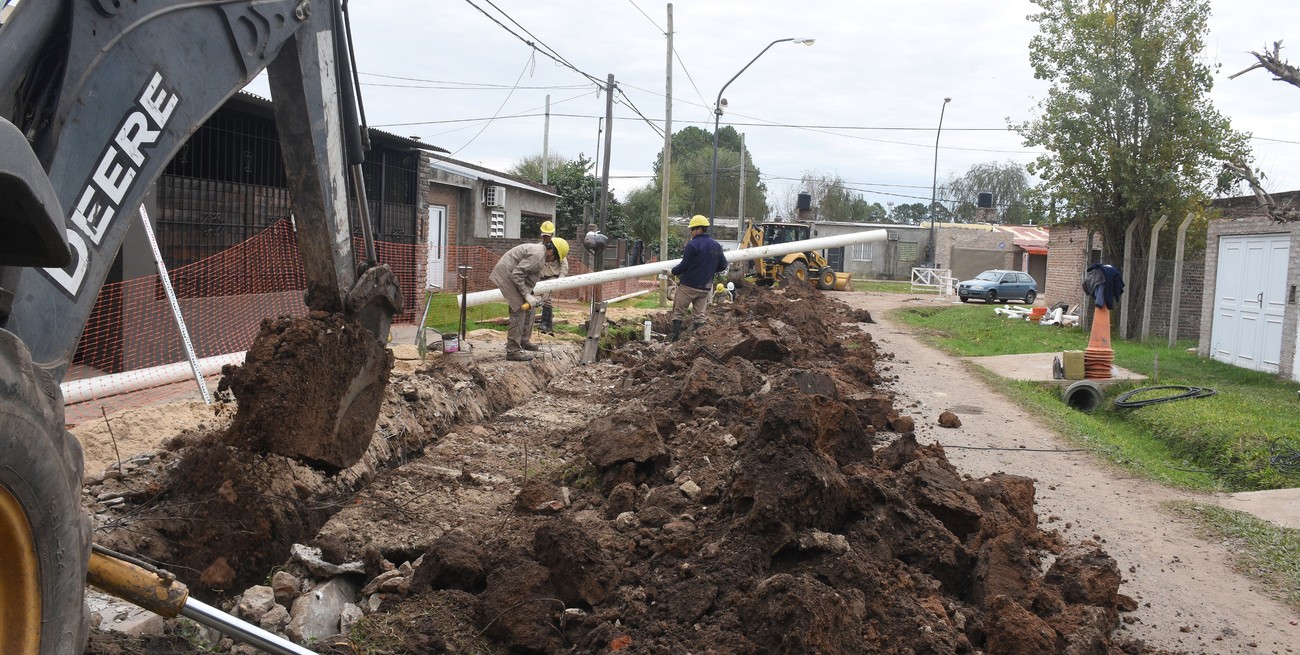 Con obras de desagües comenzó la intervención integral en B ° 29 de Abril 