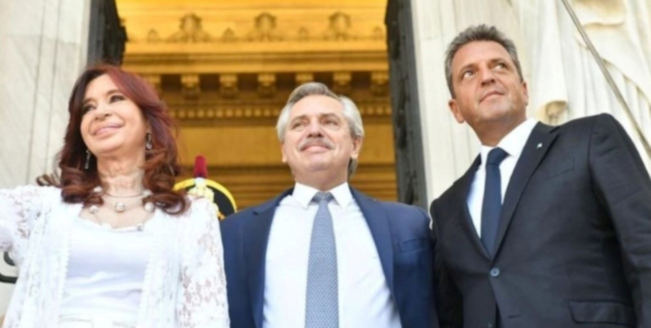 Cristina, Alberto y Massa en una posible foto en conjunto el 9 de julio