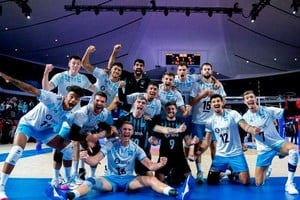 El festejo argentino tras una victoria que quedará en el recuerdo.