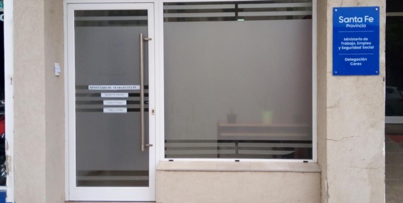 El ministerio de Trabajo reanudó la atención al público en su nueva oficina en Ceres