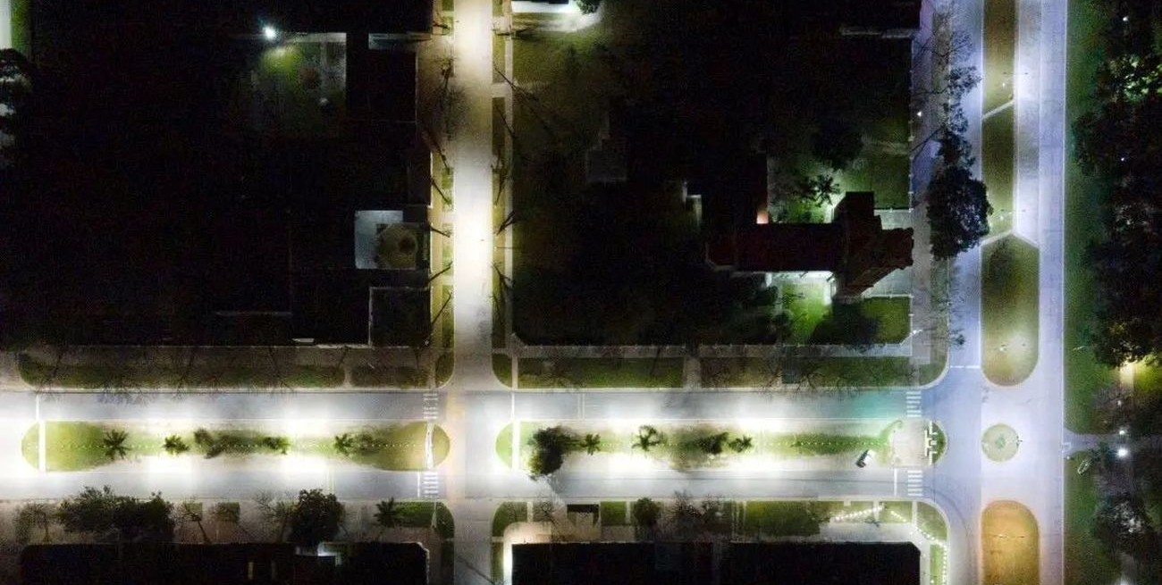 Renovaron la iluminación de Avenida San Martín en Felicia