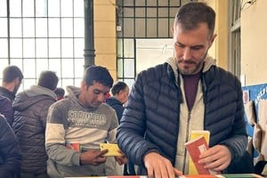 Votó en la escuela Nro. 1190 IV C. DE SANTA FECréditos: El Litoral