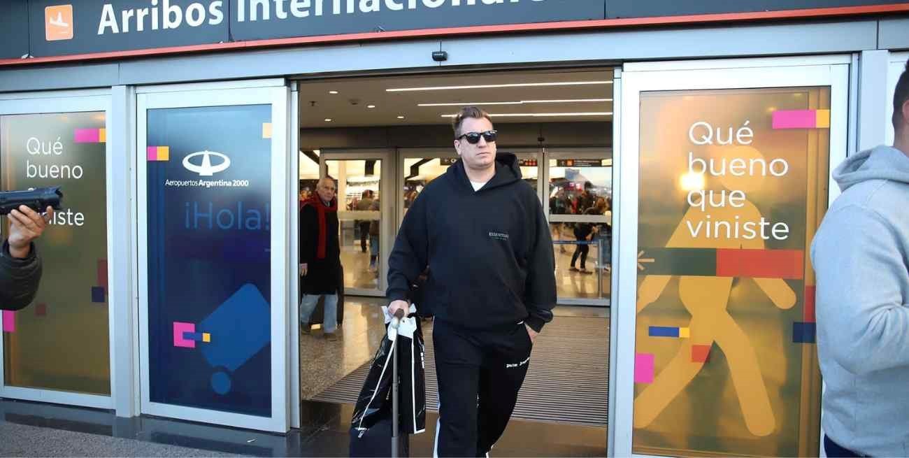 "Me voy a quedar lo que sea necesario": Maxi López llegó a Argentina para visitar a Wanda Nara