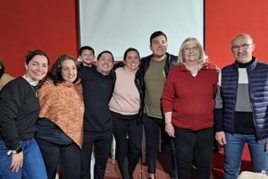 Festejos de la intendente con Astrada.