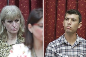 Nidia Morandini y Juan Pablo Baraldo fueron condenados a 20 y 16 años de prisión, respectivamente, por abuso sexual infantil. Créditos: Luis Cetraro