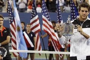Juan Martín Del Potro, el último tenista no europeo en levantar el trofeo de un Grand Slam.