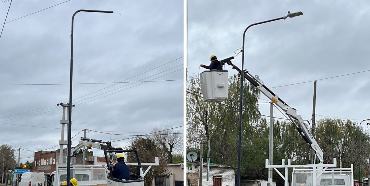 Avanza a buen ritmo la obra para iluminar con led a Alto Verde y zona