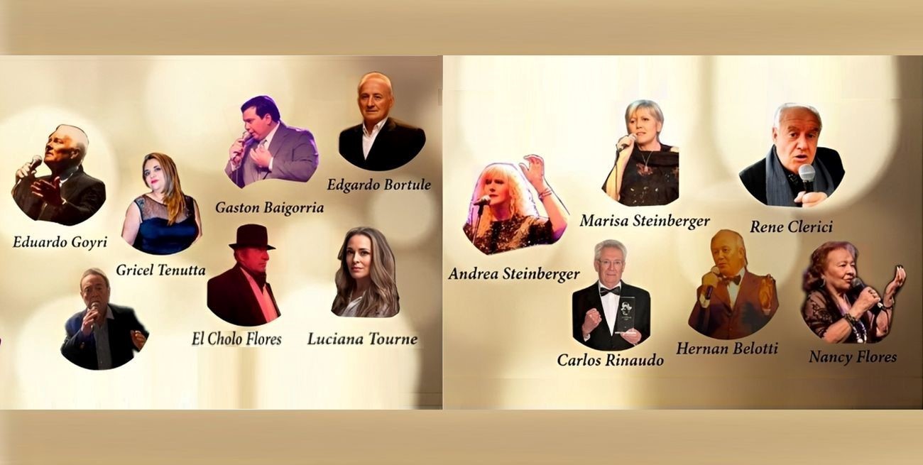 "Homenaje a cantores de tango"