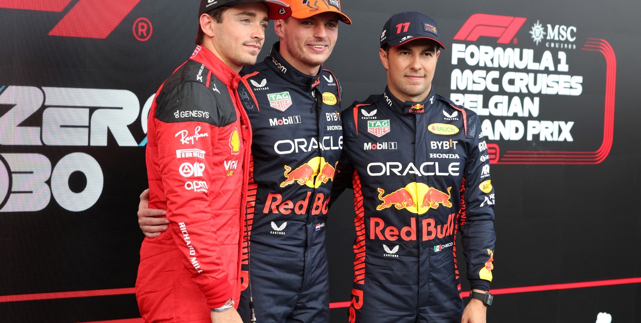 Verstappen fue el más rápido pero Leclerc largará primero en Bélgica