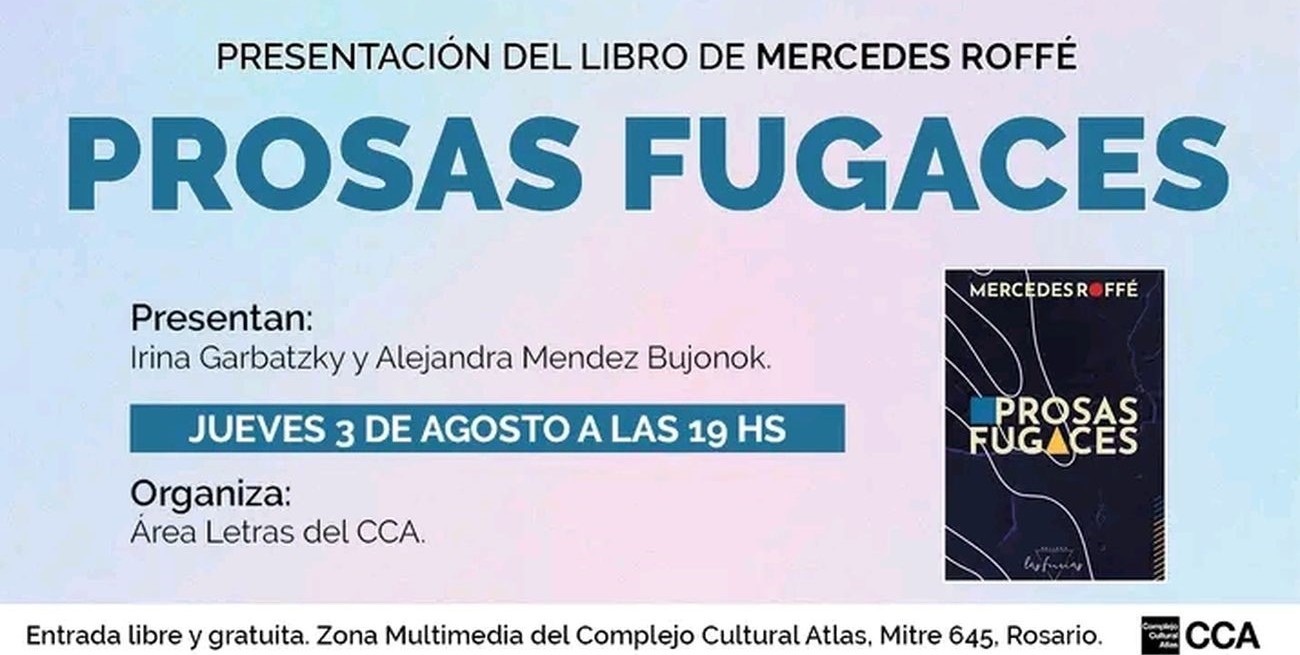 Mercedes Roffé presenta "Prosas Fugaces"