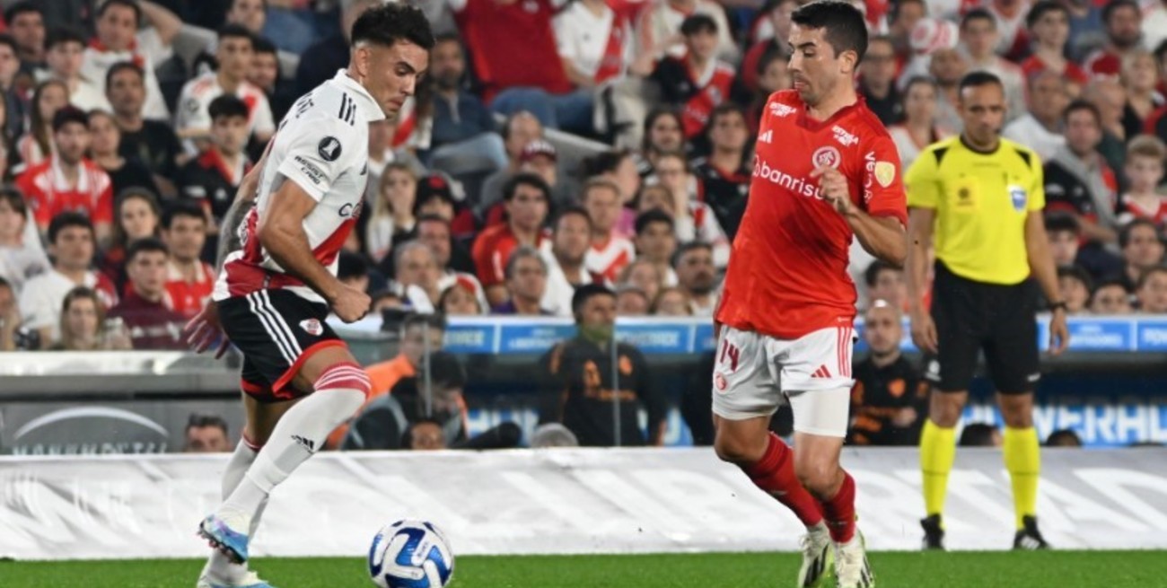 River venció a Internacional de Brasil en la ida de octavos de la Libertadores