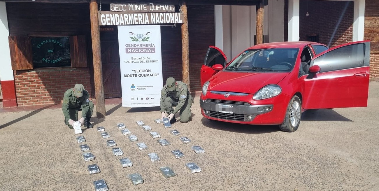 Descubren 30 kilos de cocaína "bajo cero" en Monte Quemado