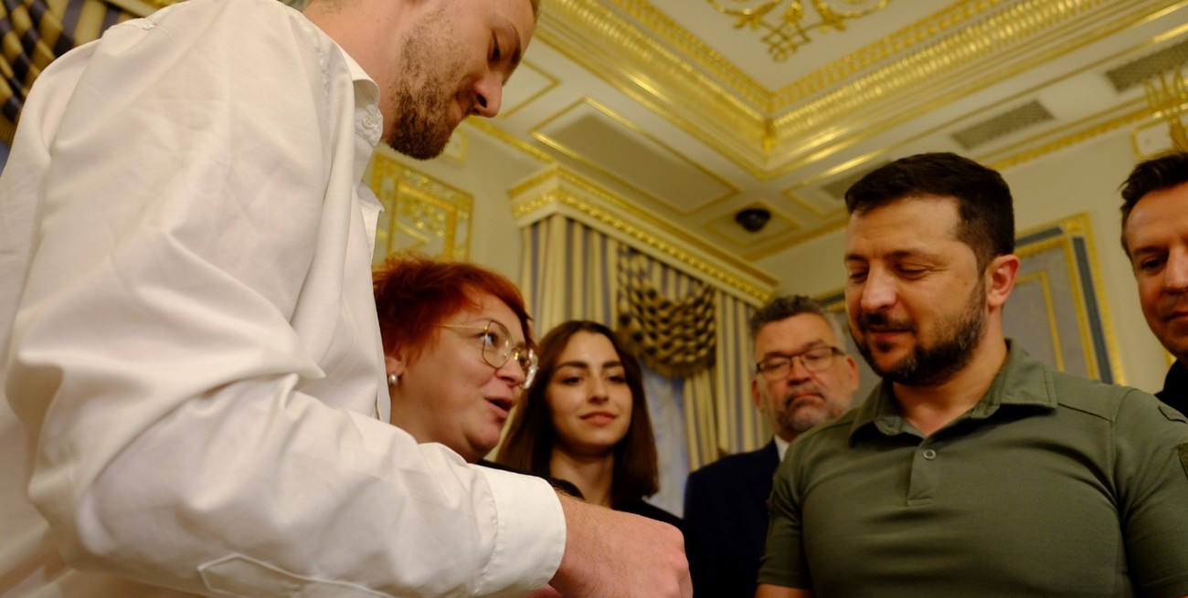 El día que El Litoral le preguntó a Zelensky en Ucrania por las Islas Malvinas 