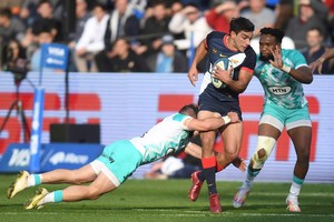 Los Pumas jugaron con su uniforme alternativo inspirado en los granaderos. Crédito: Télam