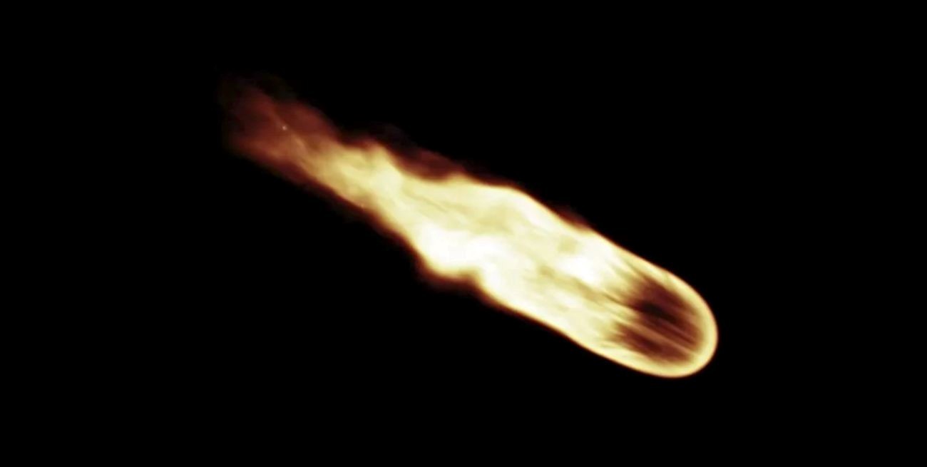 Video: una "bola de fuego" atravesó el cielo de Chubut