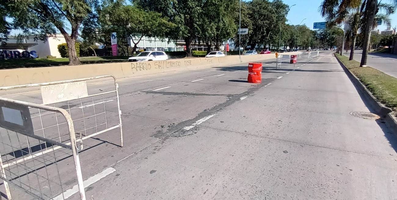 Desviarán el tránsito sobre Alem a la altura de Güemes por reparación de calzada 