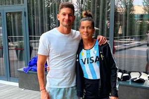 La pareja del "pipa" contestó en redes sociales y desmintió un acercamiento con Colón.