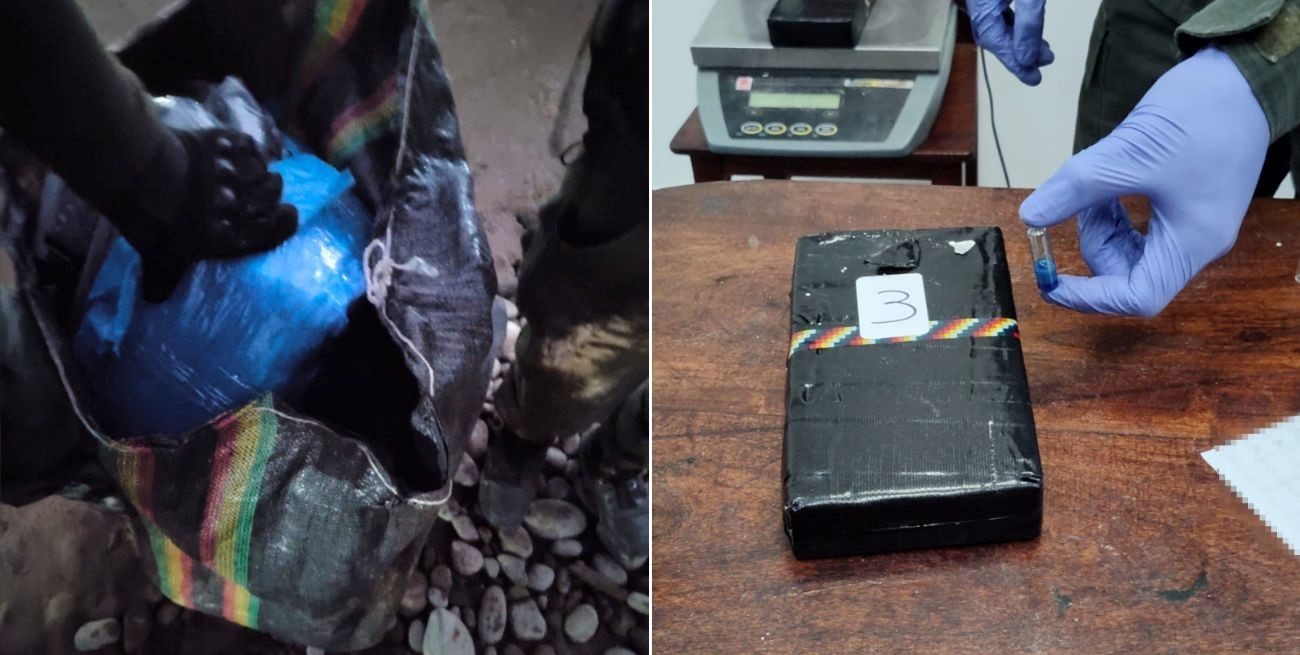 Incautaron más de 8 kilos de cocaína ocultos entre juegos de sábanas