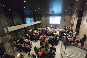 La reunión se llevó adelante en la Bolsa de Comercio de Rosario. 