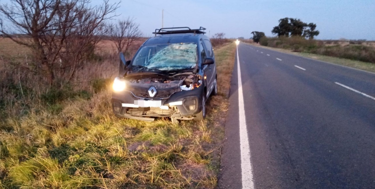 Un conductor herido por chocar a un caballo en plena Ruta Provincial 65