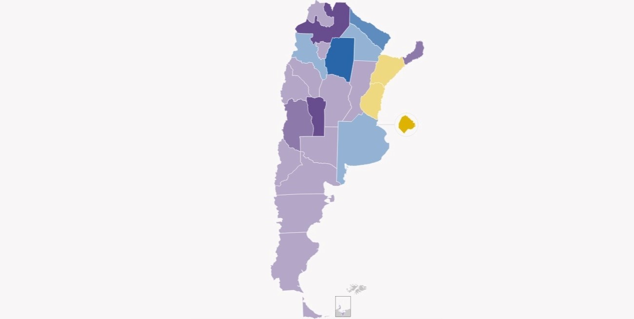 Libertarios pintan de violeta el mapa de Argentina: cómo votó cada provincia